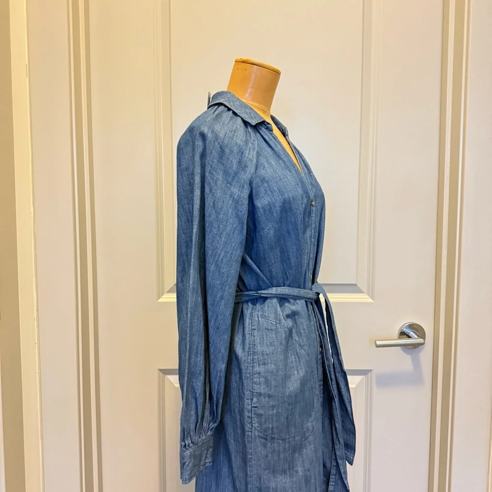OLD NAVY Blue Denim Button-Up Dress - Picture 3 of 5